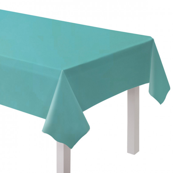 Light Blue Plastic Tablecover