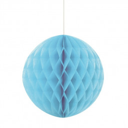 Light Blue Honeycomb Ball Decoration