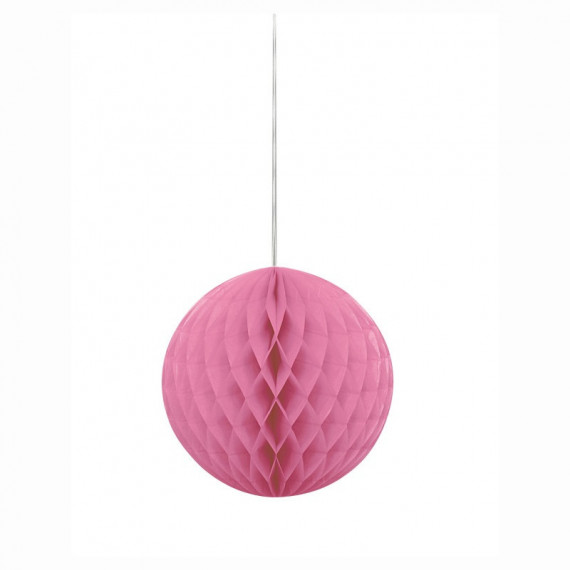 Hot Pink Honeycomb Ball Decoration Hot Pink Honeycomb Ball Decoration