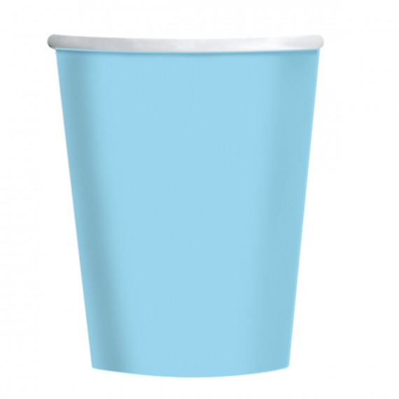 Light Blue Paper Cups