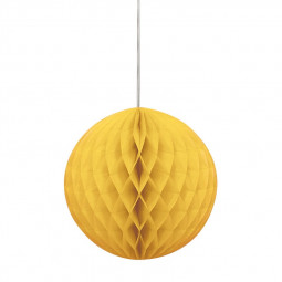 Yellow Honeycomb Ball Decoration