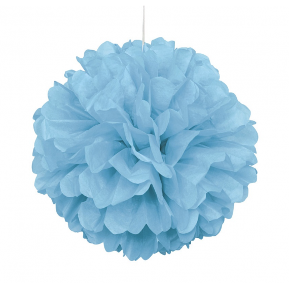 Light Blue Tissue Paper Pom Pom Decoration Light Blue Tissue Paper Pom Pom Decoration