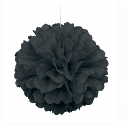 Black Tissue Paper Pom Pom Decoration