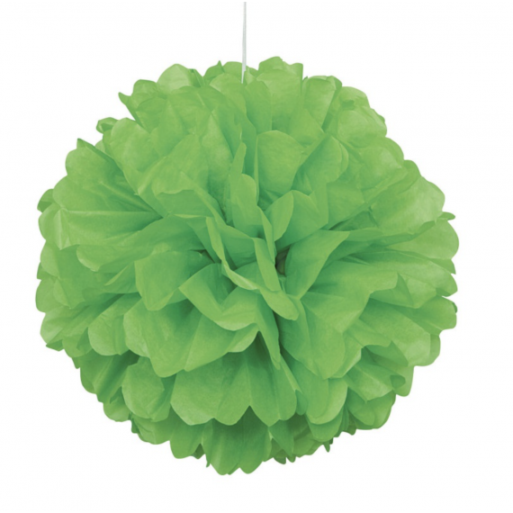 Lime Green Tissue Paper Pom Pom Decoration Lime Green Tissue Paper Pom Pom Decoration