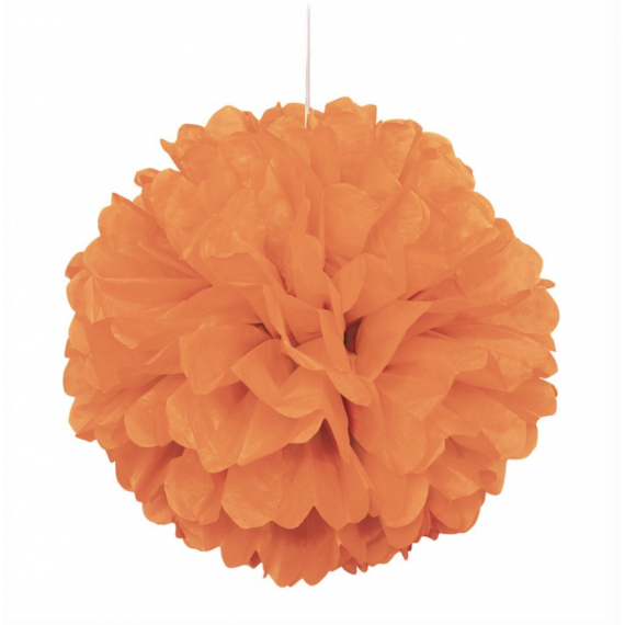 Orange Tissue Paper Pom Pom Decoration Orange Tissue Paper Pom Pom Decoration