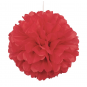 Red Tissue Paper Pom Pom Decoration