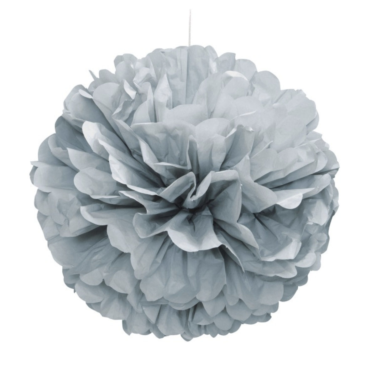 Silver Tissue Paper Pom Pom Decoration Silver Tissue Paper Pom Pom Decoration