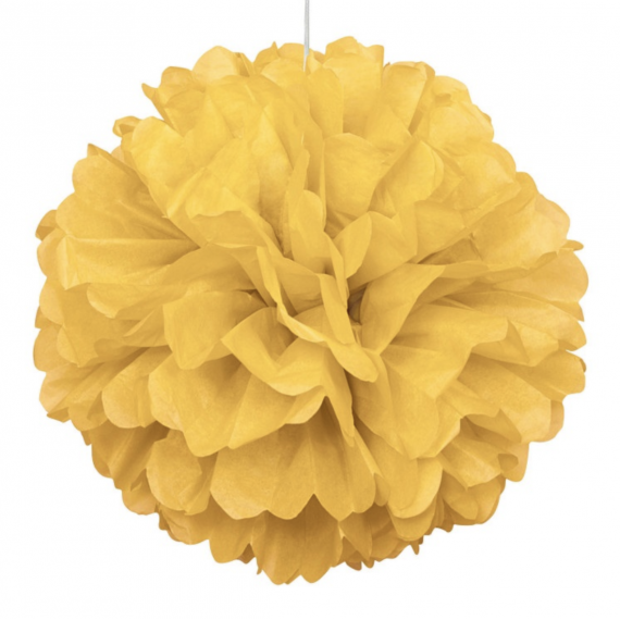 Yellow Tissue Paper Pom Pom Decoration Yellow Tissue Paper Pom Pom Decoration