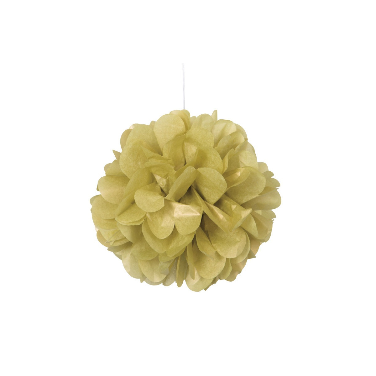 3 Gold Tissue Paper Pom Pom Decorations 3 Gold Tissue Paper Pom Pom Decorations