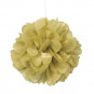 3 Gold Tissue Paper Pom Pom Decorations 3 Gold Tissue Paper Pom Pom Decorations