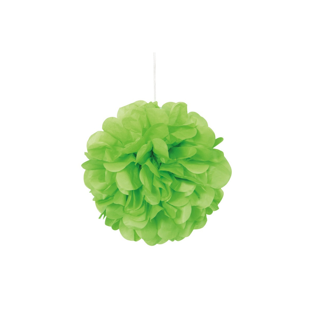 3 Lime Green Tissue Paper Pom Pom Decorations 3 Lime Green Tissue Paper Pom Pom Decorations