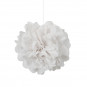 3 White Tissue Paper Pom Pom Decorations 3 White Tissue Paper Pom Pom Decorations