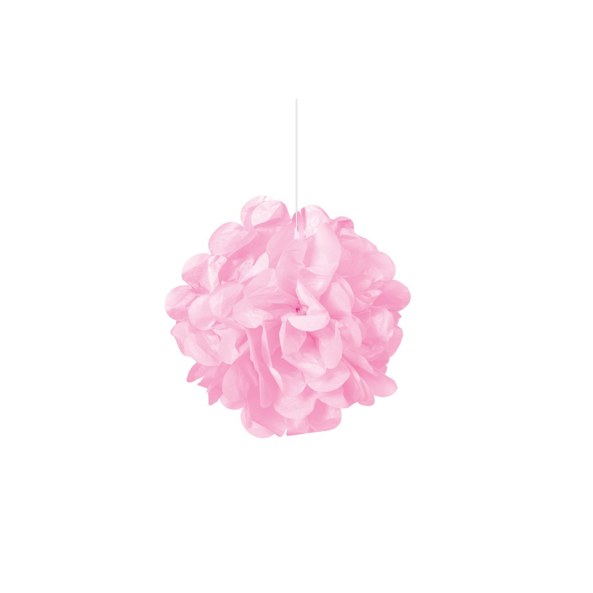 3 Light Pink Tissue Paper Pom Pom Decorations