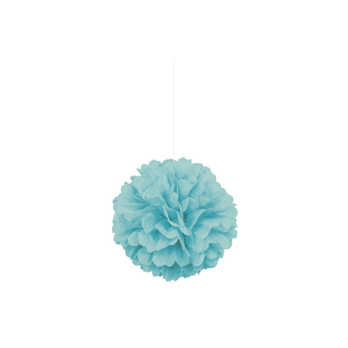 3 Teal Tissue Paper Pom Pom Decorations 3 Teal Tissue Paper Pom Pom Decorations