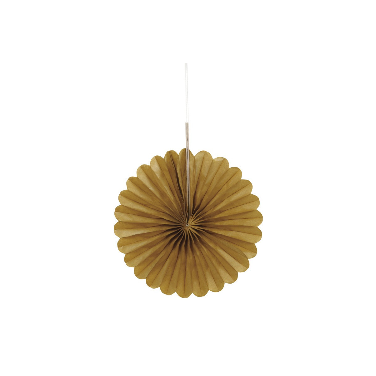 3 Gold Paper Fan Decorations 3 Gold Paper Fan Decorations