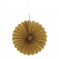 3 Gold Paper Fan Decorations 3 Gold Paper Fan Decorations