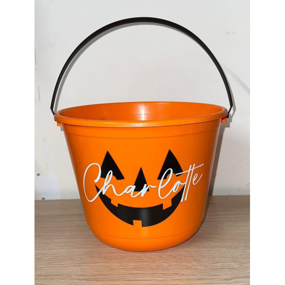 Personalised Pumpkin Bucket Personalised Pumpkin Bucket