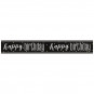 Black Happy Birthday Banner