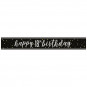 Black 18th Birthday Banner Black 18th Birthday Banner