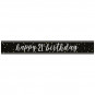 Black 21st Birthday Banner Black 21st Birthday Banner