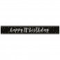 Black 70th Birthday Banner Black 70th Birthday Banner