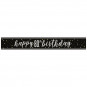 Black 80th Birthday Banner Black 80th Birthday Banner
