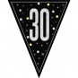 Black 30th Birthday Plastic Bunting Black 30th Birthday Plastic Bunting