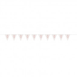 Rose Gold 13th Birthday Plastic Bunting