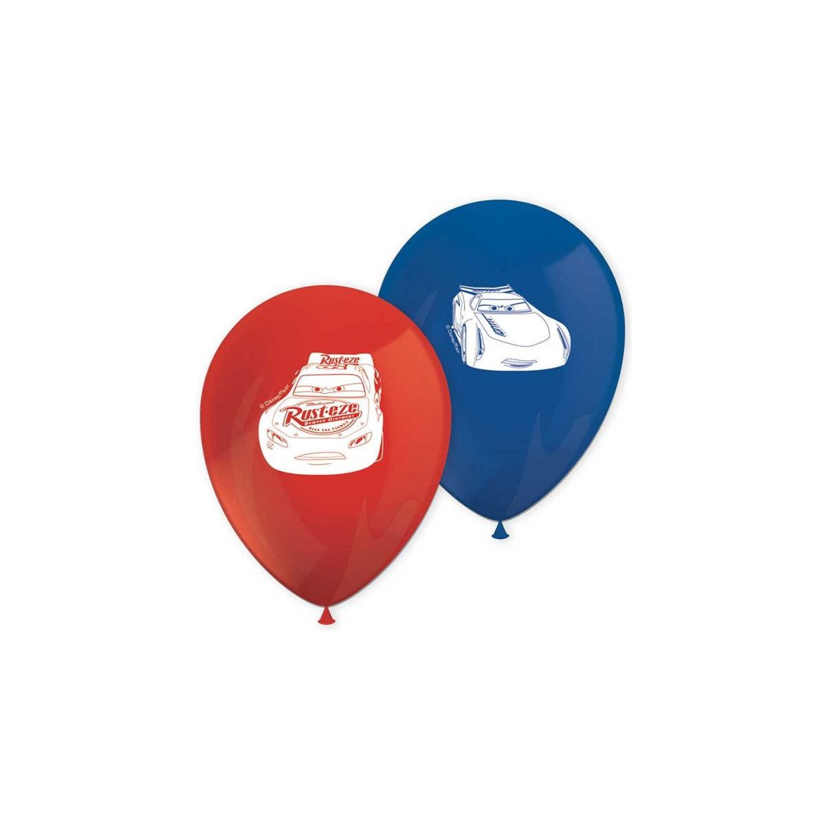 Cars Latex Balloons - Inflation Options
