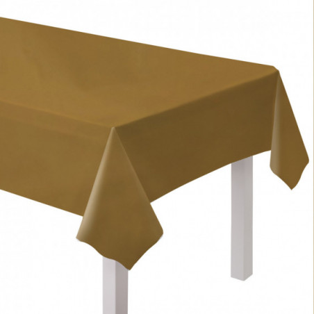 Gold Plastic Tablecover