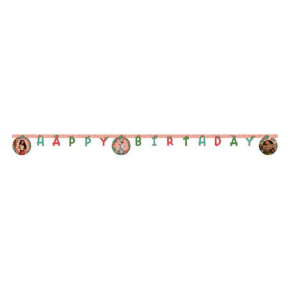 Moana Birthday Letter Banner - 2m