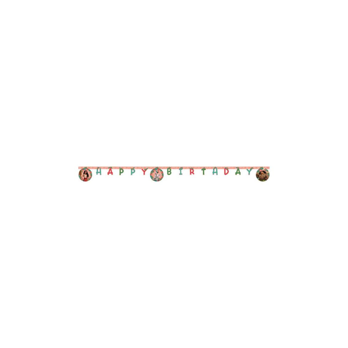 Moana Birthday Letter Banner - 2m