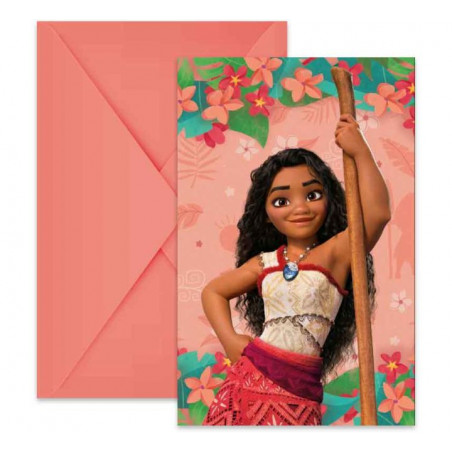 Moana Invitations - Pack of 6