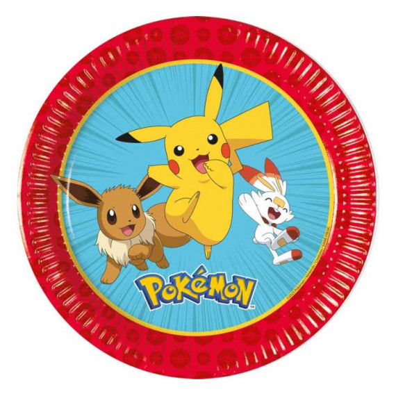 Pokemon Paper Plates - Pack of 8