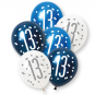 Blue Age 13 Latex Balloons - Inflation Options