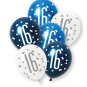 Blue Age 16 Latex Balloons - Inflation Options