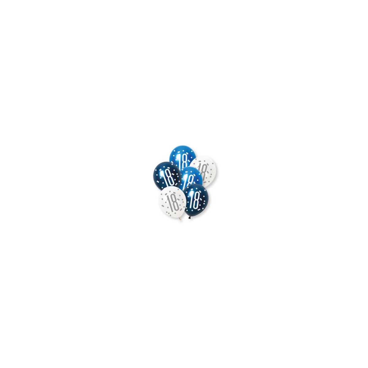 Blue Age 18 Latex Balloons - Inflation Options