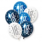 Blue Age 18 Latex Balloons - Inflation Options
