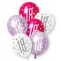 Pink Age 18 Latex Balloons - Inflation Options
