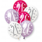 Pink Age 21 Latex Balloons - Inflation Options