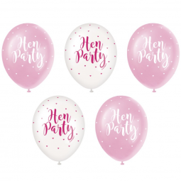 Hen Party Latex Balloons - Inflation Options