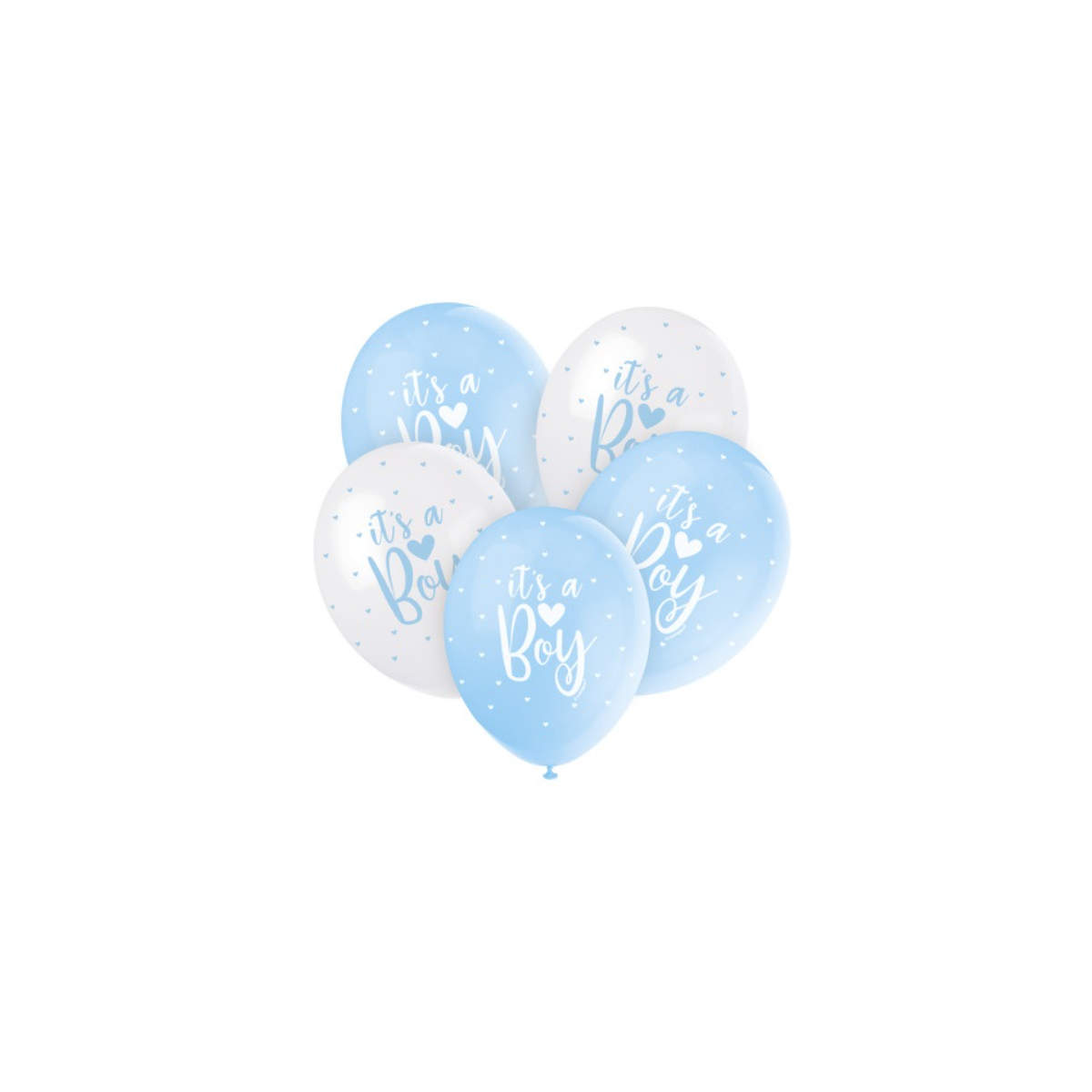 Blue It's A Boy Latex Balloons - Inflation Options