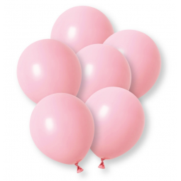 Plain Light Pink Latex Balloons - Inflation Options