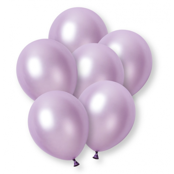 Plain Light Purple Pearl Latex Balloons - Inflation Options