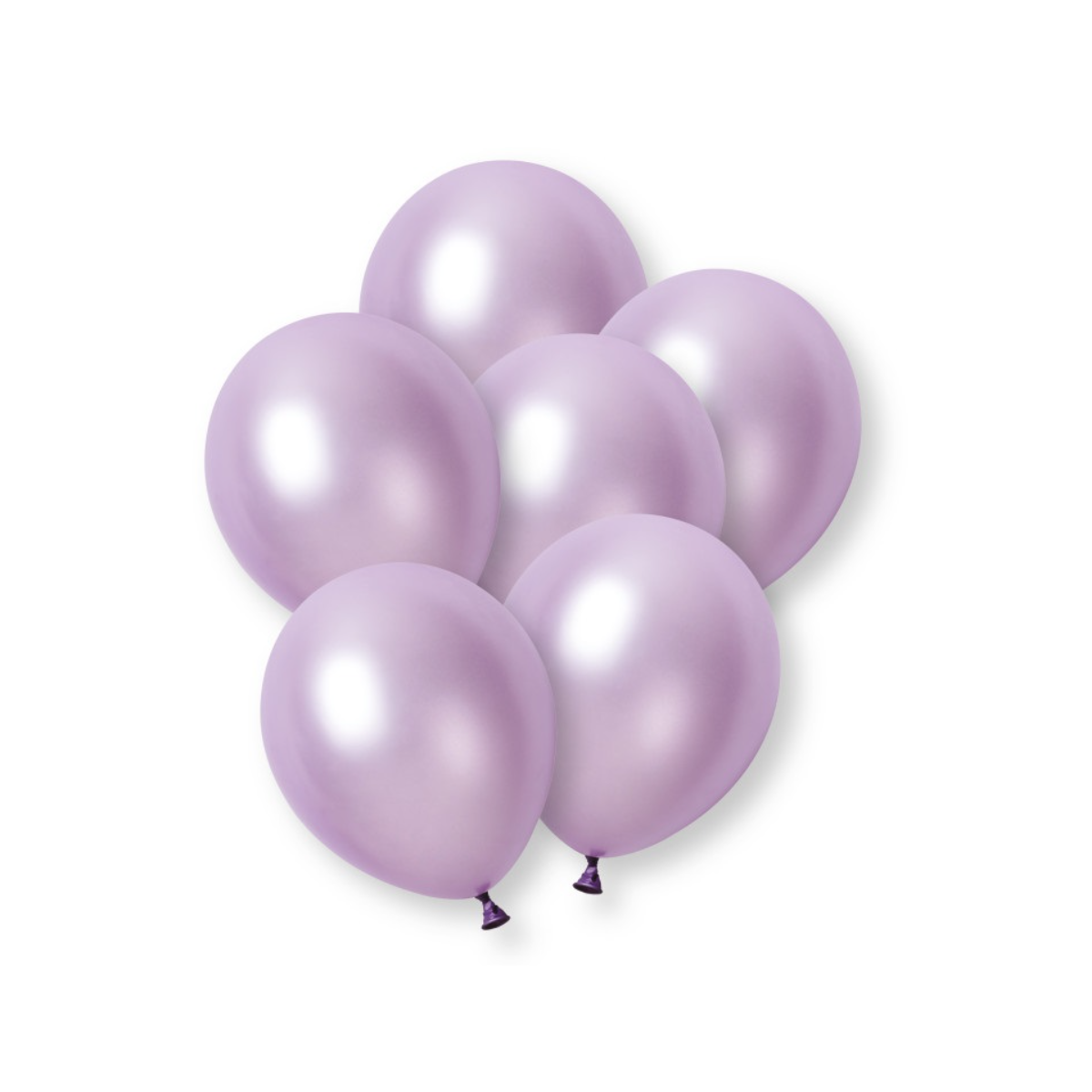 Plain Light Purple Pearl Latex Balloons - Inflation Options