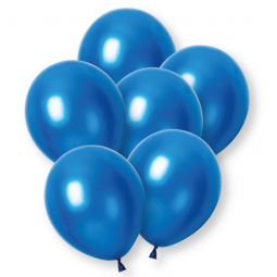 Plain Dark Blue Pearl Latex Balloons - Inflation Options