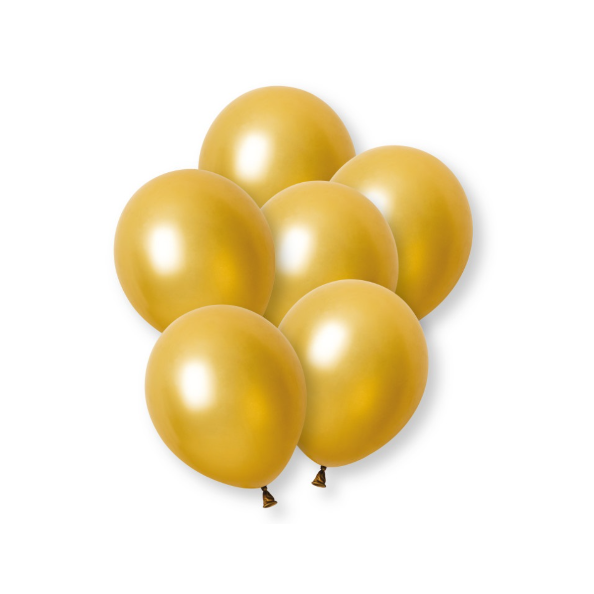 Plain Gold Pearl Latex Balloons - Inflation Options