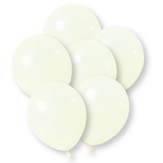 Plain Pastel Yellow Latex Balloons - Inflation Options