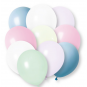 Plain Mixed Pastel Colour Latex Balloons - Inflation Options