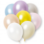 Plain Mixed Colour Pearl Latex Balloons - Inflation Options